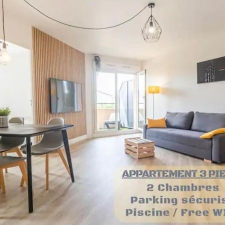 *T3*Toulouse Purpan+Parking+Piscine Appartement Buitenkant foto