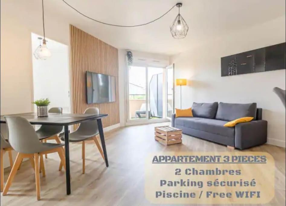 *T3*Toulouse Purpan+Parking+Piscine Appartement Buitenkant foto